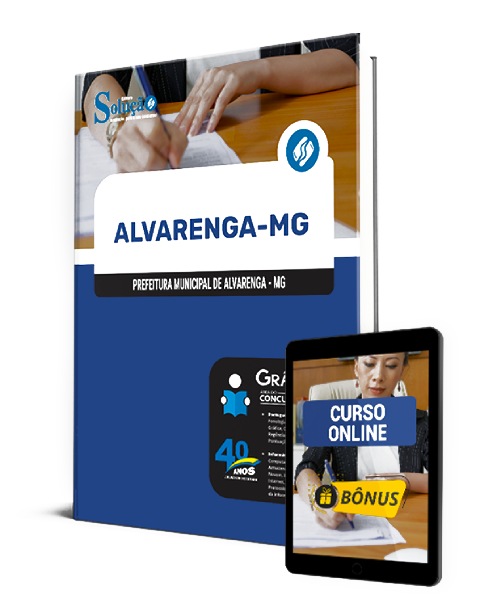 Apostila Prefeitura de Alvarenga MG 2024 PDF Grátis Curso Online