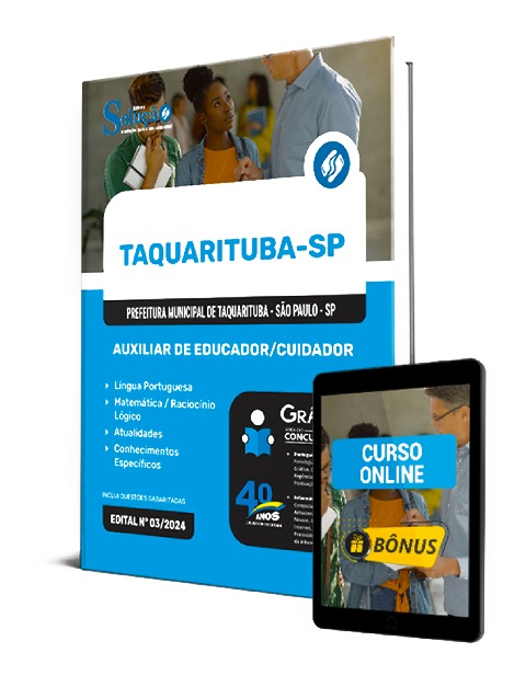 Apostila Prefeitura de Taquarituba SP 2024 PDF Grátis Curso Online