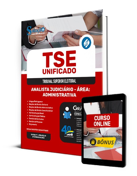 Apostila TSE Unificado Analista Judiciário PDF Grátis Curso Online 2024