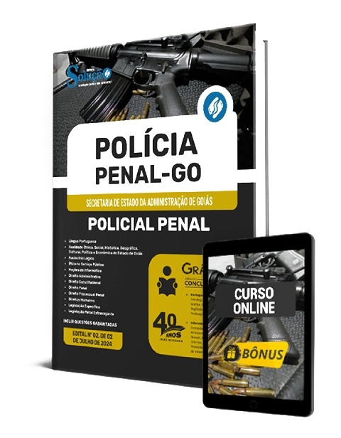 Apostila Concurso Polícia Penal GO 2024 PDF Grátis Curso Online