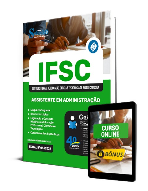 Apostila IFSC 2024 PDF Download Grátis Curso Online Assistente em Administração