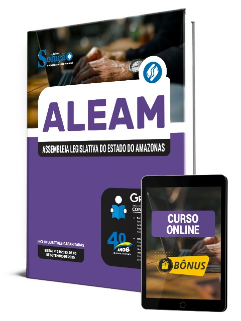 Apostila Concurso ALEAM AM 2025 PDF Download e Impressa