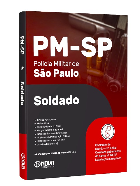 Apostila Concurso Soldado PMSP 2025 PDF e Impressa