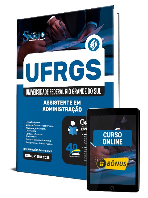 Apostila Concurso UFRGS 2025 PDF e Impressa Assistente em Administração