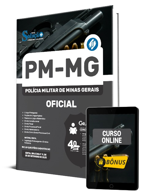 Apostila PM MG 2025 PDF Download e Impressa Curso de Formação de Oficiais