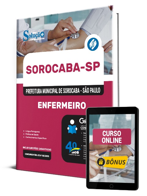 Apostila Prefeitura de Sorocaba SP 2025 PDF Download e Impressa Enfermeiro