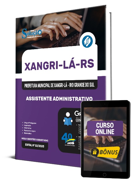 Apostila Prefeitura de Xangri-Lá RS 2025 PDF Download e Impressa Assistente Administrativo