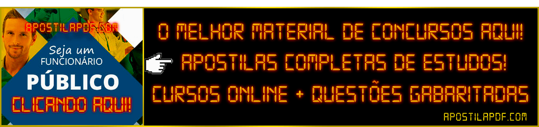 Apostilas de Concursos Públicos PDF Download e Impressa