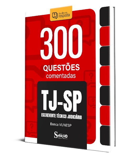 Caderno de Questões Concurso TJ SP 2025 PDF Download e Impressa Escrevente Técnico Judiciário
